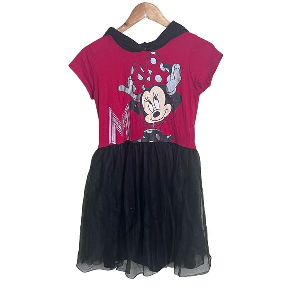 Disney Minnie Mouse Dress Hoodie With Ears and Bow Girls XL - Picture 3 of 7